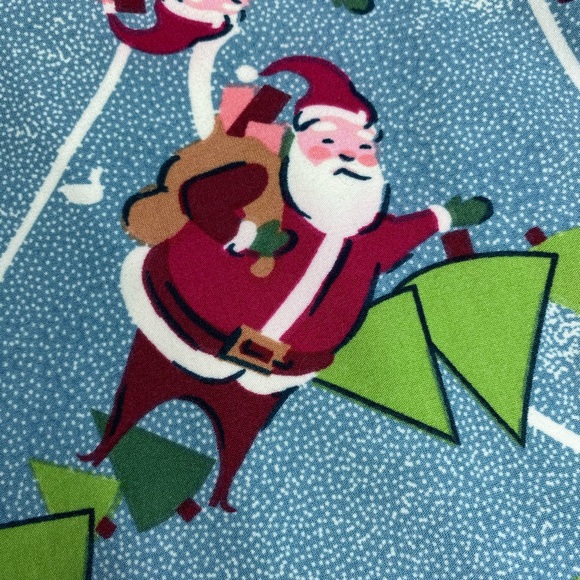 LuLaRoe TC2 Adult 18+ Holiday Leggings Santa Blue - Picture 5 of 8